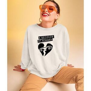 5 Seconds Of Summer Pop Rock Band Music Graphic Crewneck Sweatshirt